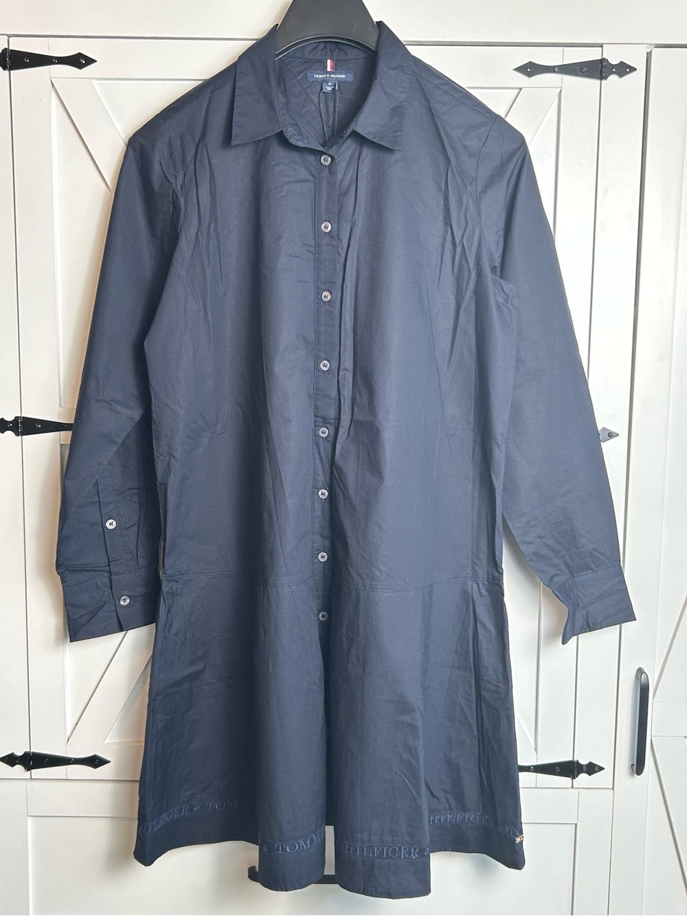 Tommy Hilfiger  Long Sleeve Navy Button-Down Shirt Dress